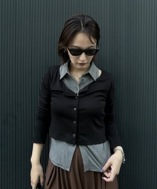 松本 佳菜子さんの「BEAMS WOMEN｜ランダム レースヘム スカート」を使ったコーディネート