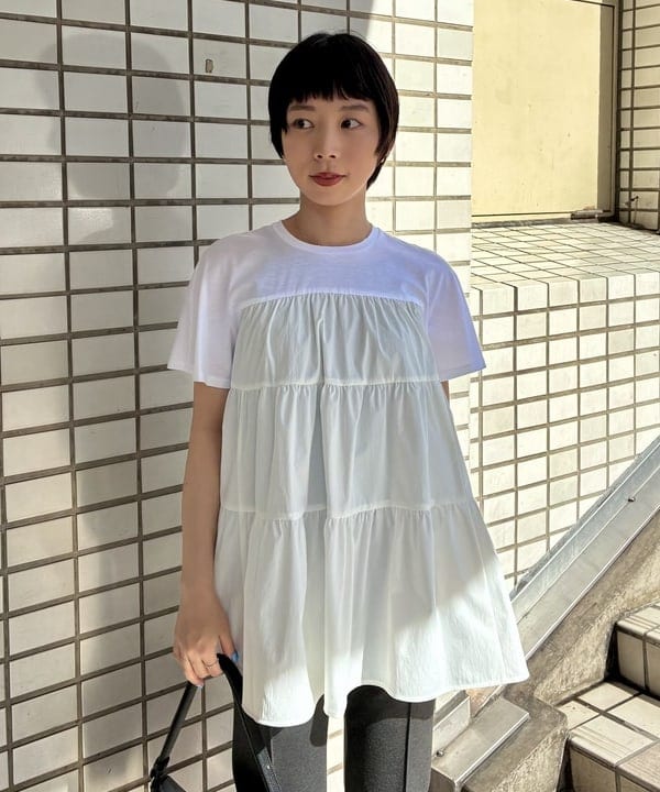 イナダさんの「BEAMS WOMEN｜＆MyuQ / UPIS ショルダーバッグ」を使ったコーディネート