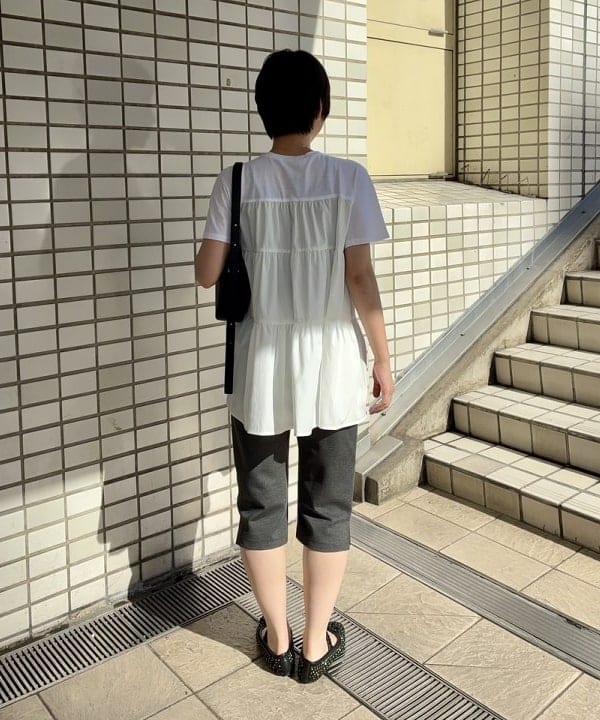 イナダさんの「BEAMS WOMEN｜＆MyuQ / UPIS ショルダーバッグ」を使ったコーディネート
