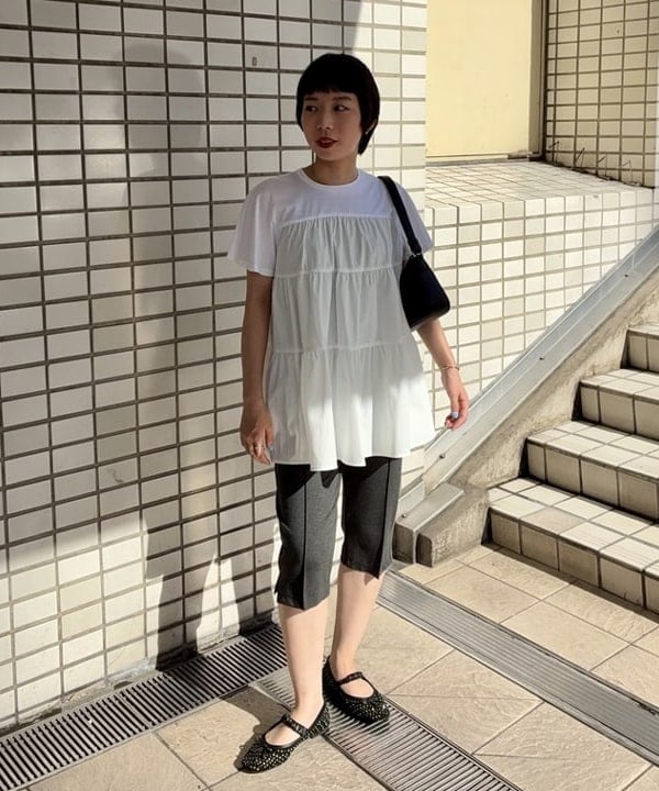 イナダさんの「BEAMS WOMEN｜＆MyuQ / UPIS ショルダーバッグ」を使ったコーディネート