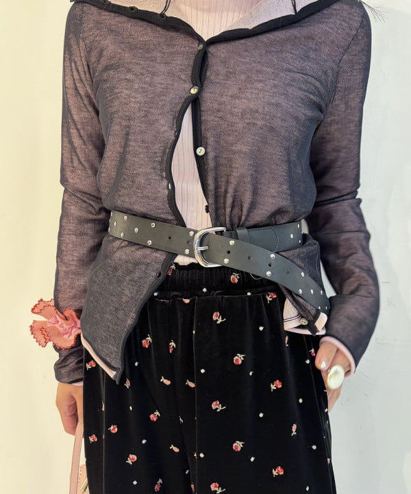 マツド ユメカさんの「BEAMS WOMEN｜シアー レイヤー タートル カーディガン」を使ったコーディネート
