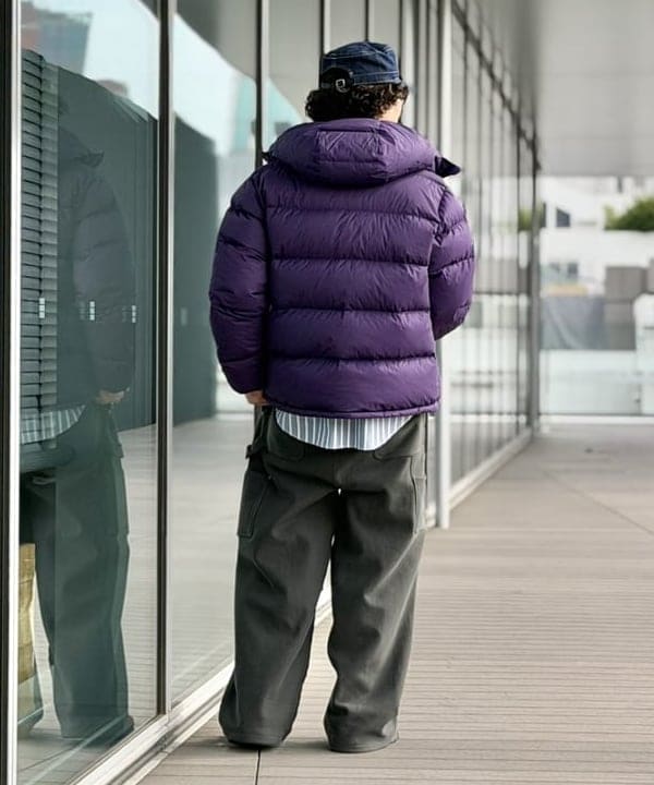 BAKU(東江 漠)さんの「【別注】Champion / リバースウィーブ（R）ワイド ペインターパンツ」を使ったコーディネート