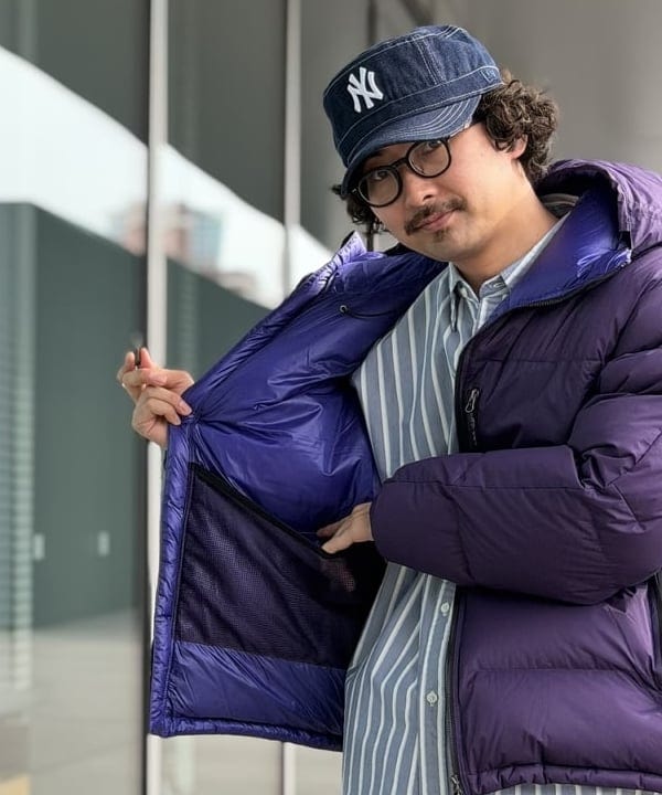 BAKU(東江 漠)さんの「【別注】Champion / リバースウィーブ（R）ワイド ペインターパンツ」を使ったコーディネート