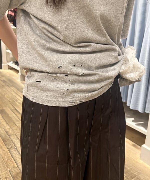 ハルカさんの「BEAMS WOMEN｜ダメージ オーバー Tシャツ」を使ったコーディネート