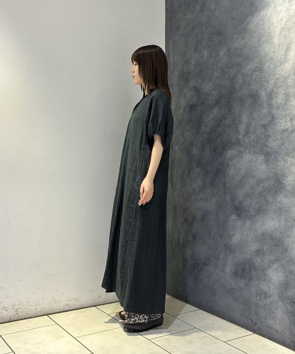 菜月さんの「BEAMS WOMEN｜【別注】TICCA / リネン バルーンスリーブ ワンピース」を使ったコーディネート