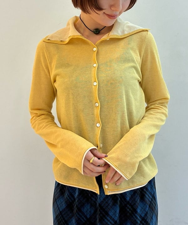 Hazukiさんの「BEAMS WOMEN｜シアー レイヤー タートル カーディガン」を使ったコーディネート