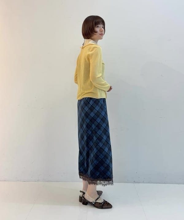 Hazukiさんの「BEAMS WOMEN｜シアー レイヤー タートル カーディガン」を使ったコーディネート
