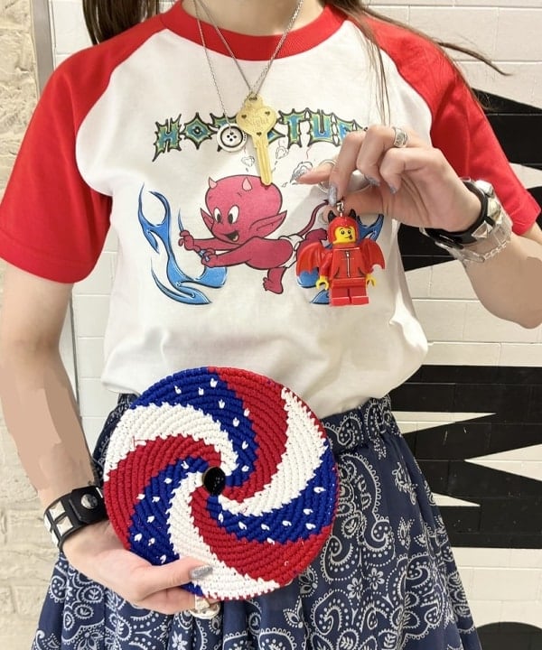 りかちょび/岸本梨佳さんの「BEAMS WOMEN｜Hot Stuff / ショート スリーブ Tシャツ」を使ったコーディネート