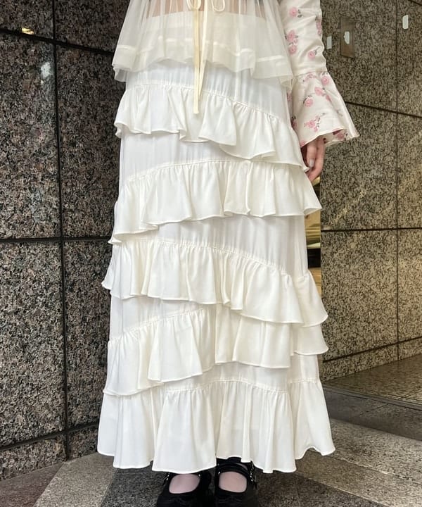 あさひさんの「BEAMS WOMEN｜チュール シャーリング ノースリーブ」を使ったコーディネート