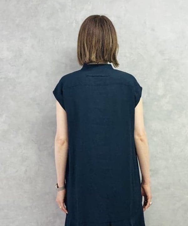 岩沢 珠代さんの「BEAMS WOMEN｜TICCA / リネン フレンチスリーブ バルーン ワンピース」を使ったコーディネート