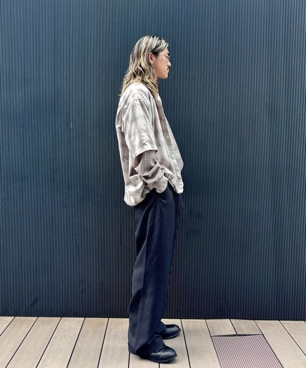 Ryohei Takataさんの「BEAMS WOMEN｜レイヤード チェックシャツ」を使ったコーディネート