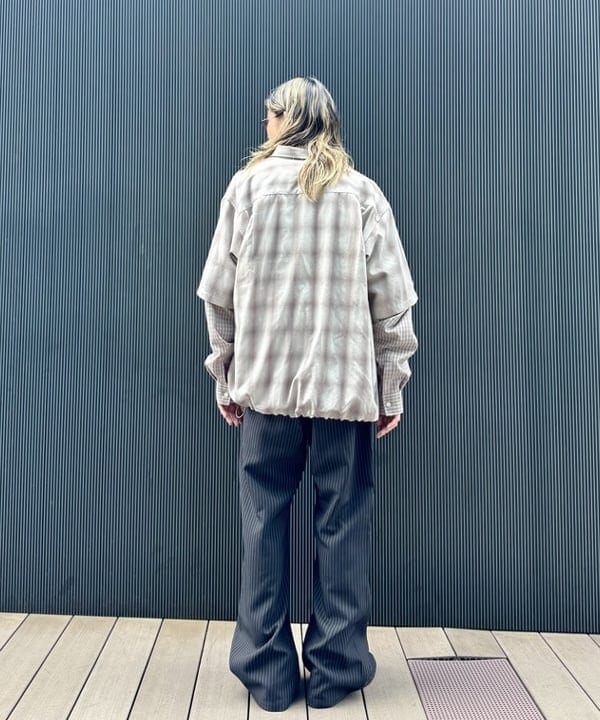 Ryohei Takataさんの「BEAMS WOMEN｜レイヤード チェックシャツ」を使ったコーディネート