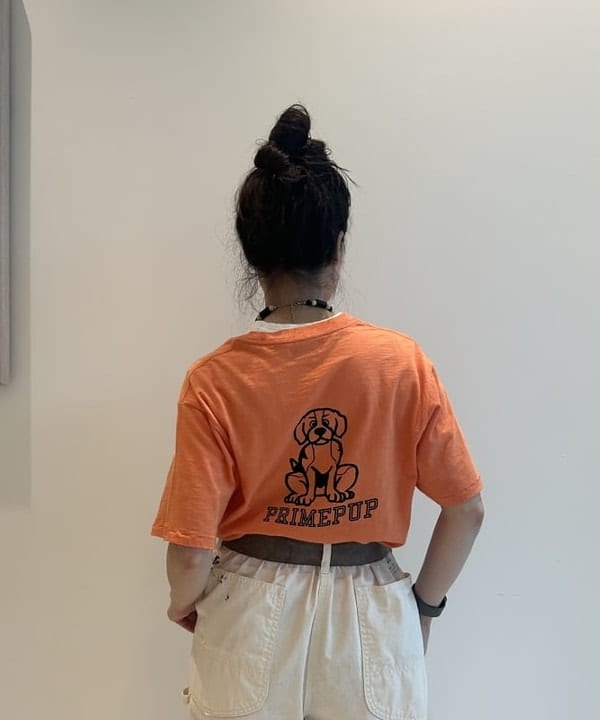 清水 彩乃さんの「BEAMS WOMEN｜ボーイ ドッグ Tシャツ」を使ったコーディネート
