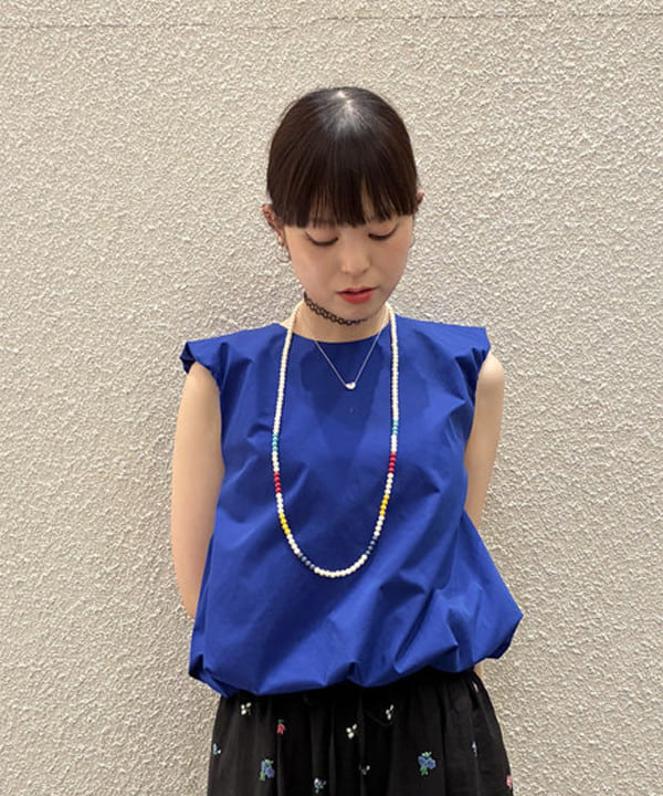 りかちょび/岸本梨佳さんの「BEAMS WOMEN｜ラッカーパール ロング ネックレス」を使ったコーディネート