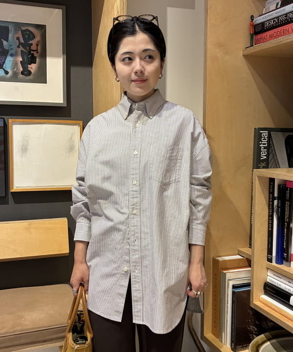 吉野 多恵さんの「BEAMS WOMEN｜【別注】L.L.Bean / Deep Bottom Leather Handle Zip Tote Mini」を使ったコーディネート
