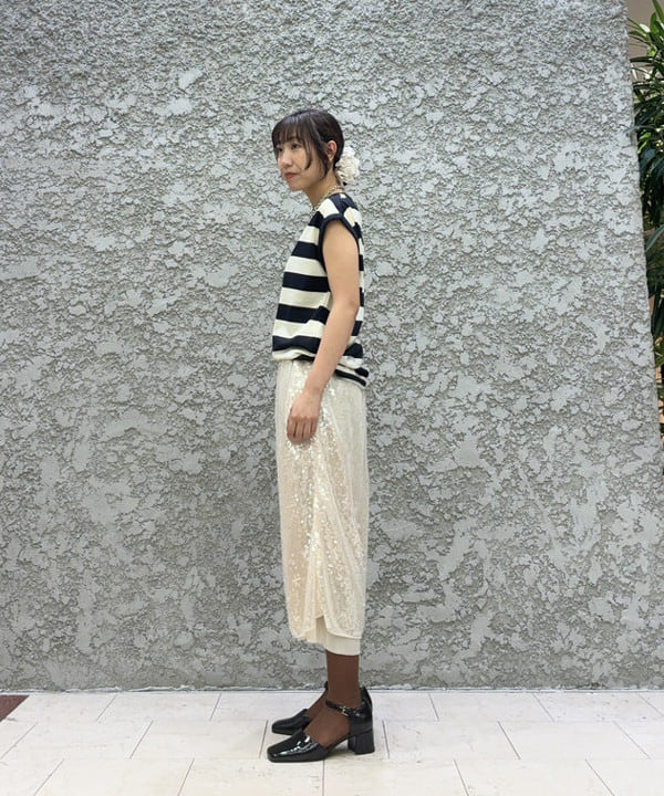 SAEさんの「BEAMS WOMEN｜maturely / スパンコール ハーフ パンツ」を使ったコーディネート