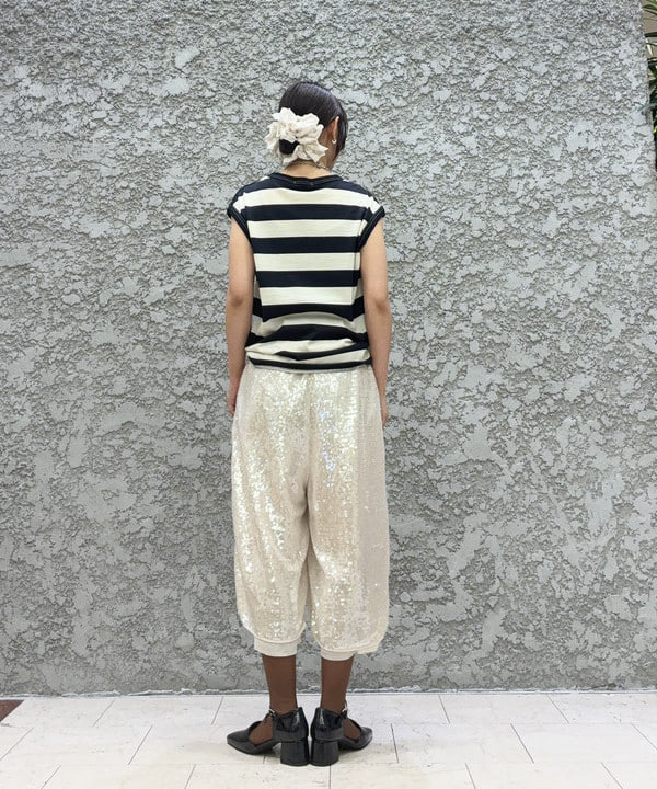 SAEさんの「BEAMS WOMEN｜maturely / スパンコール ハーフ パンツ」を使ったコーディネート