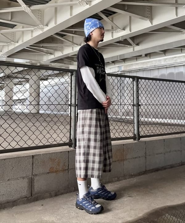 Gazziさんの「BEAMS WOMEN｜タータンチェック ショートパンツ【ワイドストレートフィット】」を使ったコーディネート