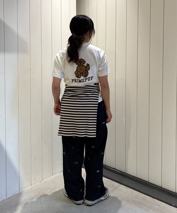 アベアミさんの「BEAMS WOMEN｜ボーイ ドッグ Tシャツ」を使ったコーディネート