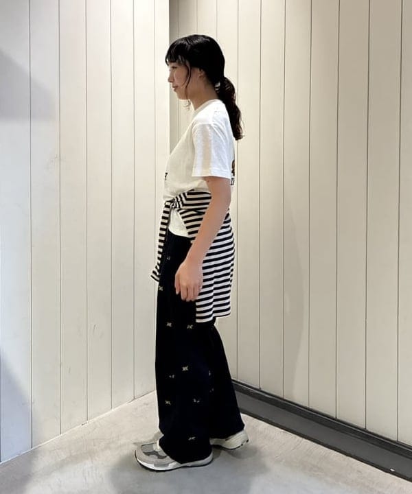 アベアミさんの「BEAMS WOMEN｜ボーイ ドッグ Tシャツ」を使ったコーディネート