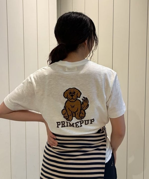 アベアミさんの「BEAMS WOMEN｜ボーイ ドッグ Tシャツ」を使ったコーディネート