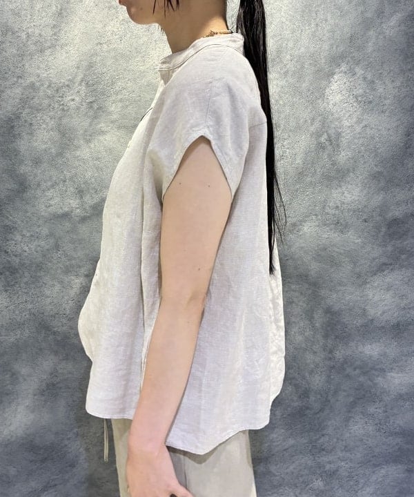 OSUMIさんの「BEAMS WOMEN｜TICCA / リネン フレンチスリーブ シャツ」を使ったコーディネート