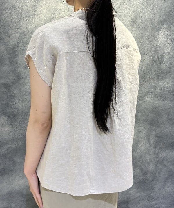 OSUMIさんの「BEAMS WOMEN｜TICCA / リネン フレンチスリーブ シャツ」を使ったコーディネート