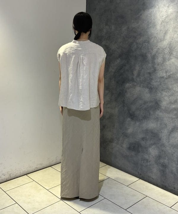 OSUMIさんの「BEAMS WOMEN｜TICCA / リネン フレンチスリーブ シャツ」を使ったコーディネート
