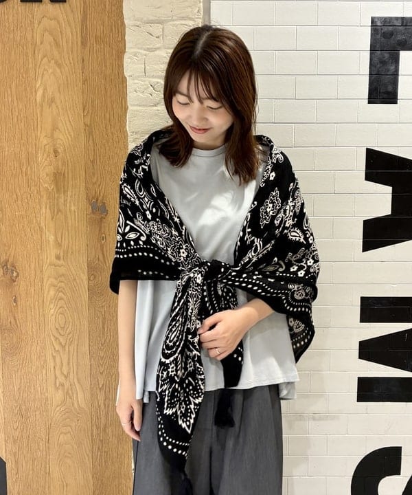 ヒライさんの「BEAMS WOMEN｜【接触冷感・UVカット】コットン バックフレア ノースリーブ プルオーバー」を使ったコーディネート