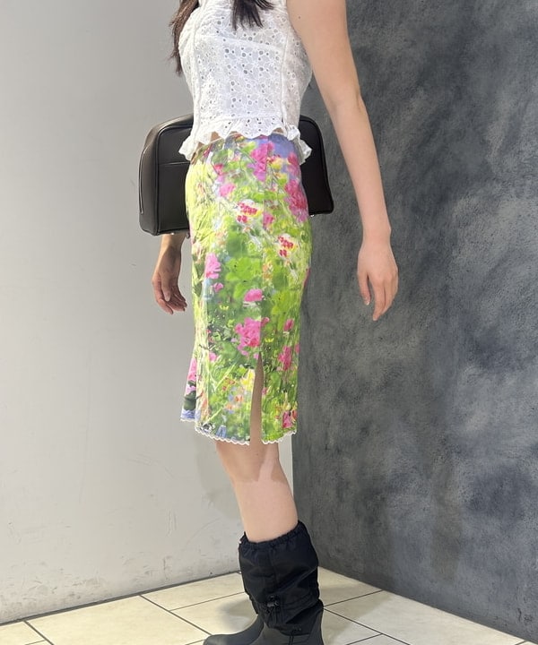ハルカさんの「BEAMS WOMEN｜レース パフスリーブ ビスチェ」を使ったコーディネート