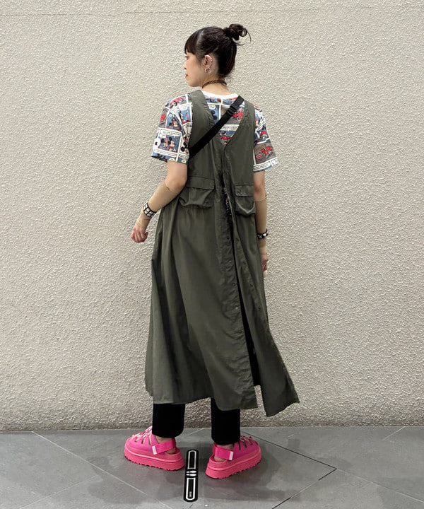 りかちょび/岸本梨佳さんの「BEAMS WOMEN｜【別注】Gramicci / ギャバ テーパードパンツ NEW」を使ったコーディネート