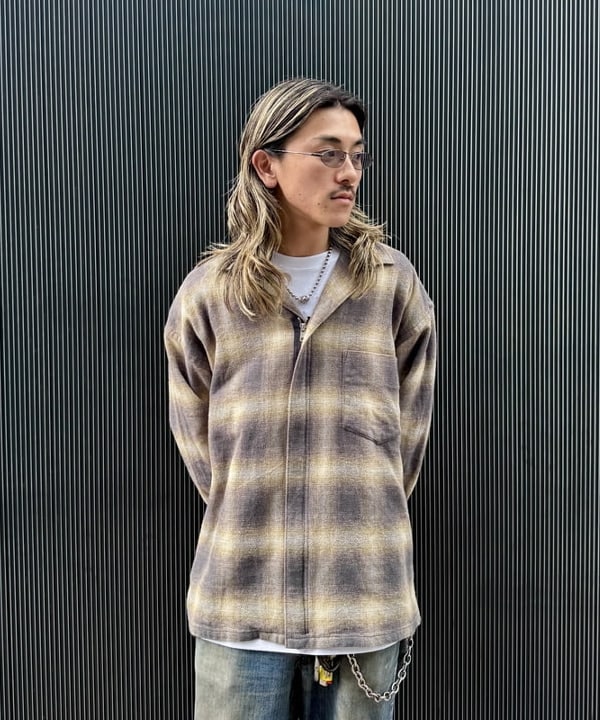 Ryohei Takataさんの「BEAMS WOMEN｜ネル ジップ オープンカラーシャツ」を使ったコーディネート