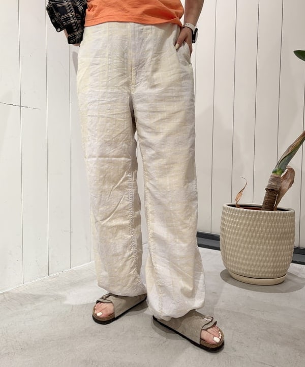 おのすさんの「BEAMS WOMEN｜リネン チェック スモック シャツ ＜イージーケア＞」を使ったコーディネート
