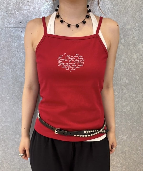 まゆちゃんさんの「BEAMS WOMEN｜JENNIE / Logo Camisole」を使ったコーディネート