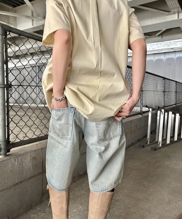 みやさかさんの「BEAMS WOMEN｜BEAMS｜【別注】FRED PERRY / Broad Short Sleeve Shirts｜半袖｜ブロード生地 上品｜別注 」を使ったコーディネート