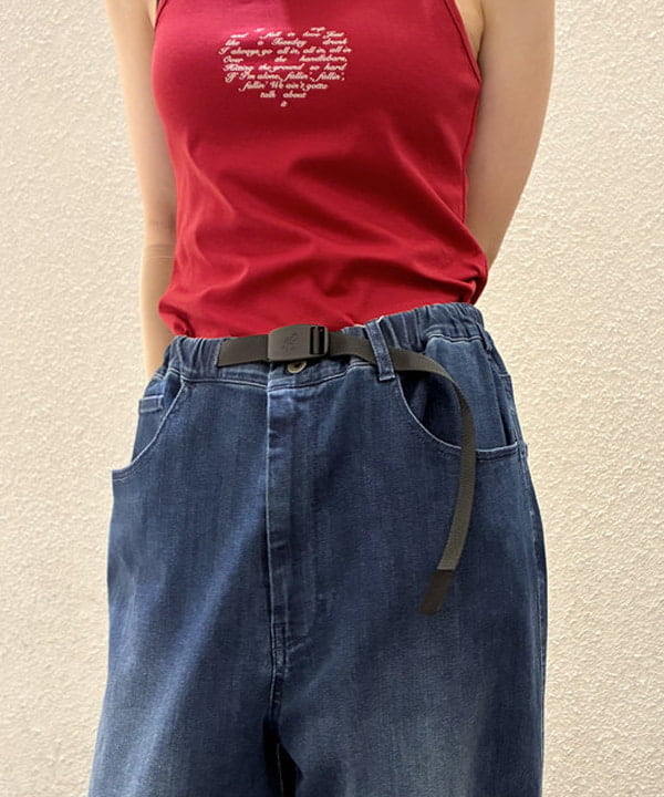 りかちょび/岸本梨佳さんの「BEAMS WOMEN｜【別注】Gramicci / 5ポケット ワイド デニム」を使ったコーディネート