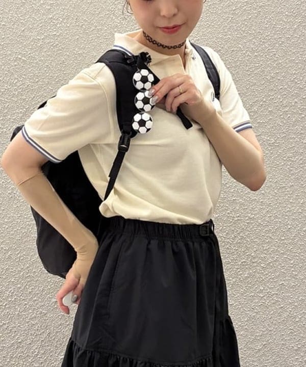 りかちょび/岸本梨佳さんの「BEAMS WOMEN｜KL_BAG_CLIP」を使ったコーディネート