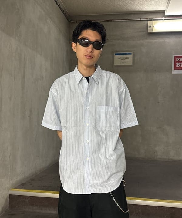 Yutoさんの「BEAMS WOMEN｜ストライプ シャツ【リラックスフィット】」を使ったコーディネート