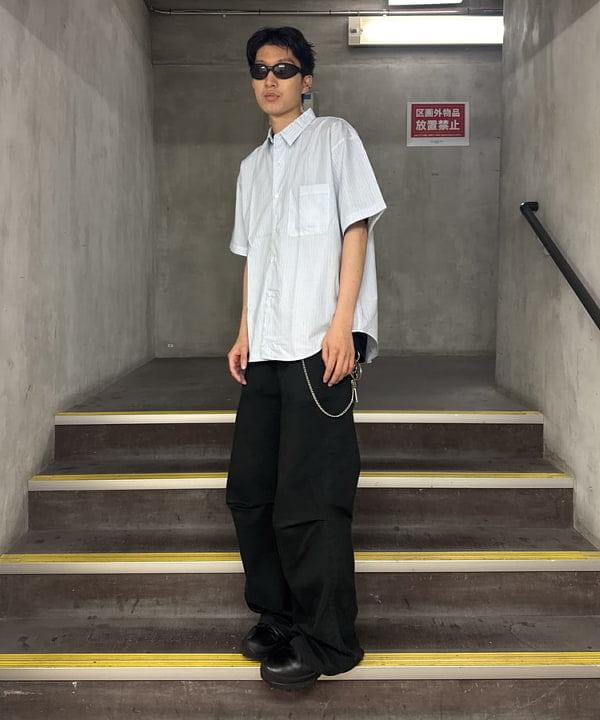 Yutoさんの「BEAMS WOMEN｜ストライプ シャツ【リラックスフィット】」を使ったコーディネート