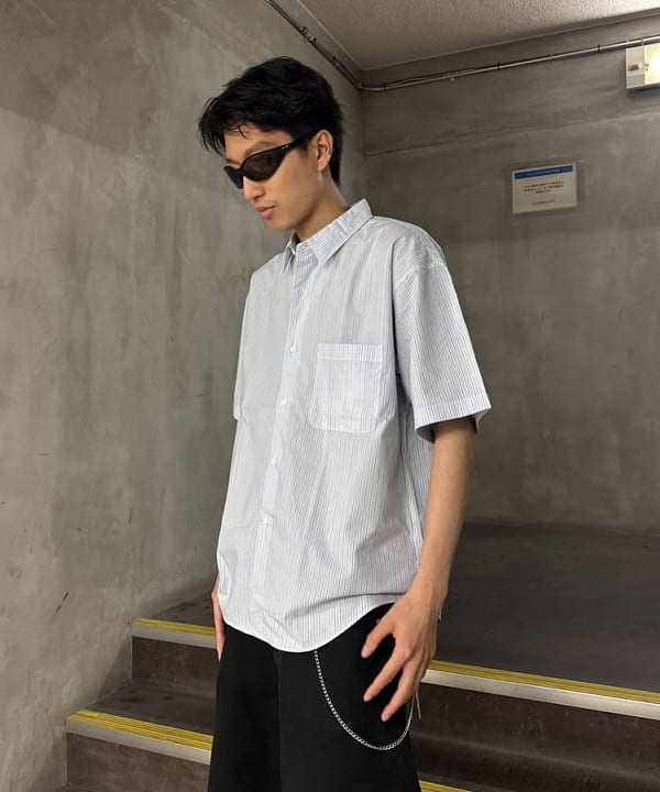 Yutoさんの「BEAMS WOMEN｜ストライプ シャツ【リラックスフィット】」を使ったコーディネート