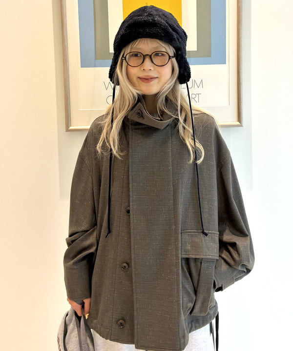 ando naoさんの「BEAMS WOMEN｜maturely / リネン ウール ミリタリーブルゾン」を使ったコーディネート