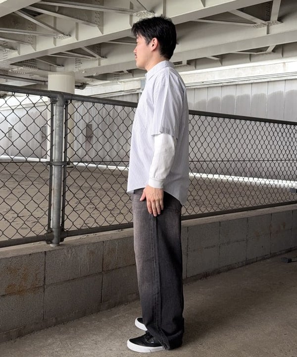 しゅうとさんの「BEAMS WOMEN｜ストライプ シャツ【リラックスフィット】」を使ったコーディネート