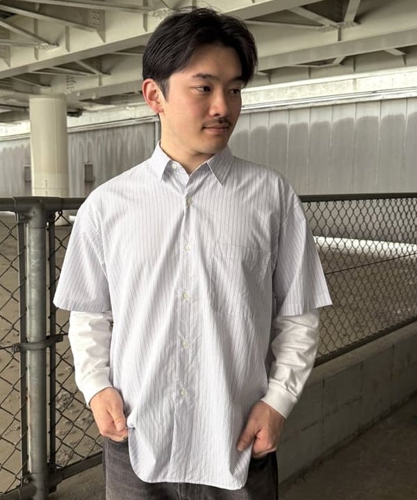 しゅうとさんの「BEAMS WOMEN｜ストライプ シャツ【リラックスフィット】」を使ったコーディネート