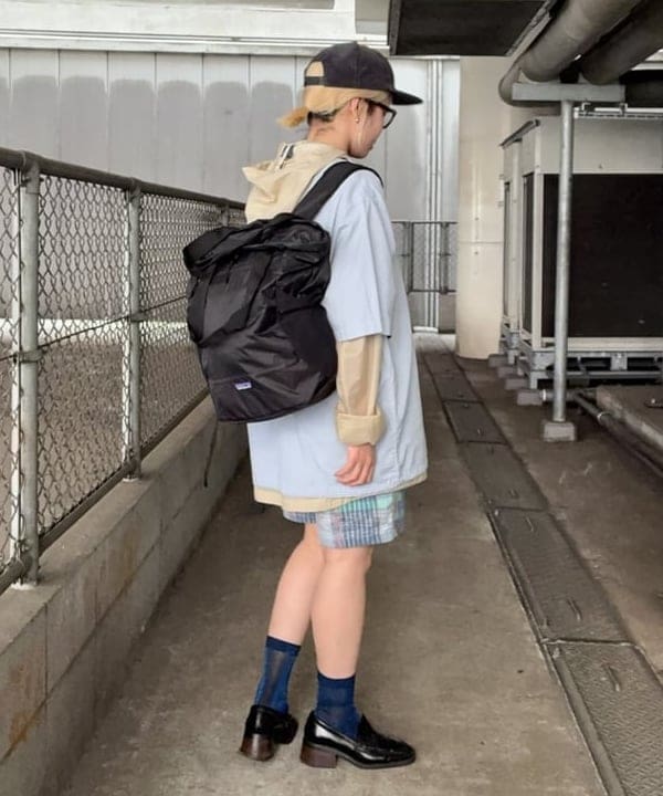 みやさかさんの「BEAMS WOMEN｜チェック プルオーバー シャツ」を使ったコーディネート