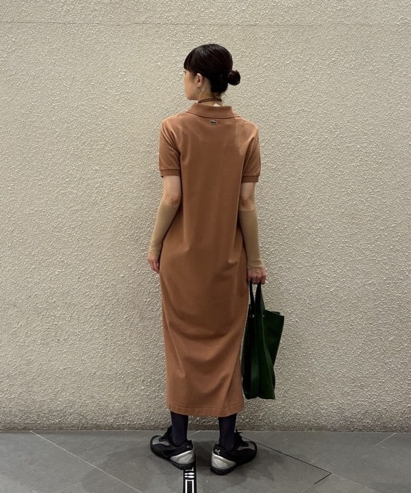 りかちょび/岸本梨佳さんの「【別注】LACOSTE / ポロ ワンピース」を使ったコーディネート