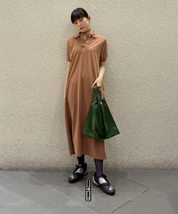 りかちょび/岸本梨佳さんの「【別注】LACOSTE / ポロ ワンピース」を使ったコーディネート