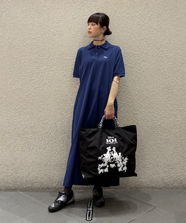 りかちょび/岸本梨佳さんの「【別注】LACOSTE / ポロ ワンピース」を使ったコーディネート