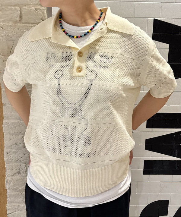 つぼさんの「BEAMS WOMEN｜オープン ワーク ポロ」を使ったコーディネート