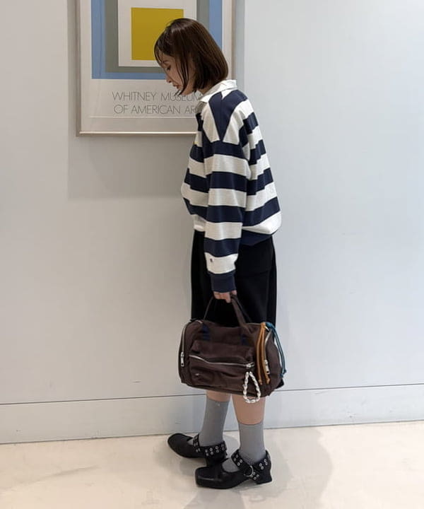 松本 佳菜子さんの「BEAMS WOMEN｜【別注】CONTROL FREAK / ミリタリー チャーム ボストン バッグ」を使ったコーディネート