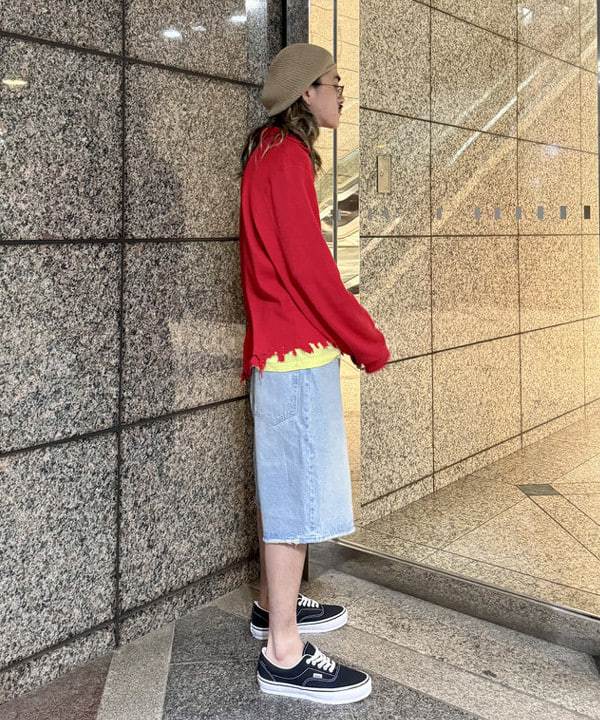 Ryohei Takataさんの「BEAMS WOMEN｜ダメージ デニムショートパンツ【ワイドストレートフィット】」を使ったコーディネート